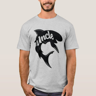 Camisetas del cumpleaños de tío Baby Shark