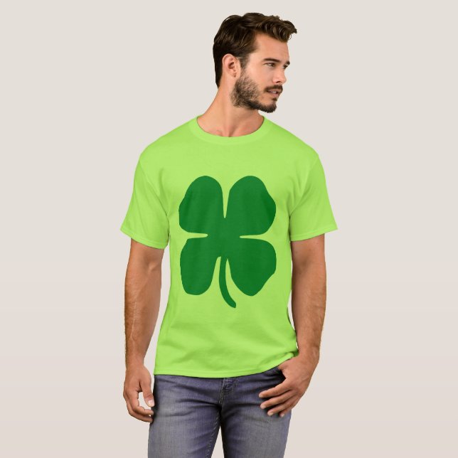 Camisetas del día de SAN PATRICK, Shamrock Clover (Anverso completo)