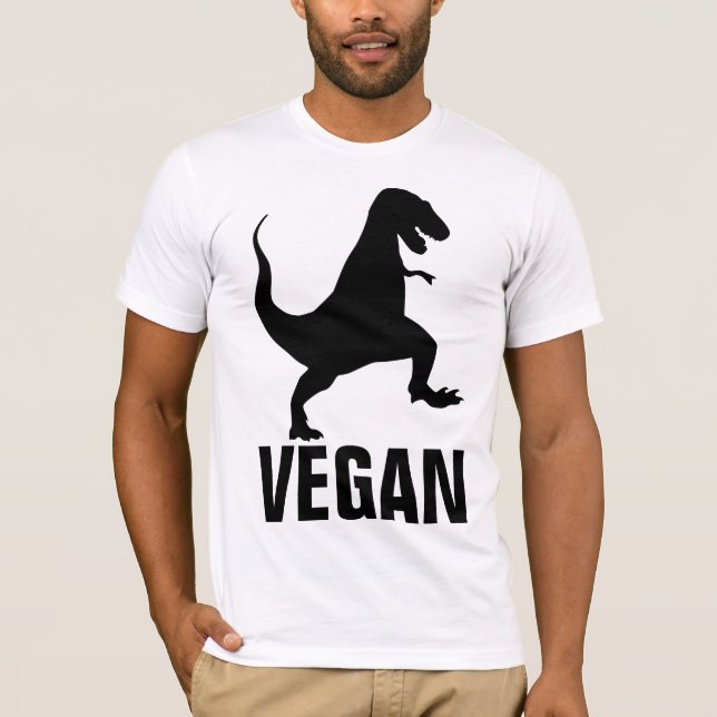Camisetas del DINOSAURIO del VEGANO (Anverso)