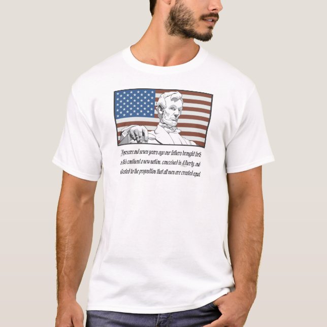Camisetas del discurso de Abraham Lincoln (Anverso)