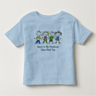 Camisetas del disparo al campo de clase