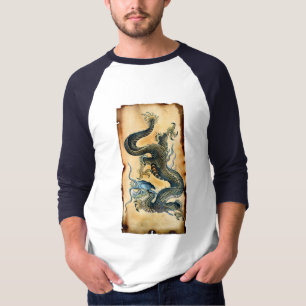 Camisetas del dragón de pergamino de ASIA