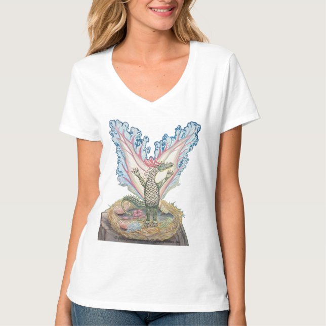 Camisetas del dragón del bebé para los adultos y (Anverso)