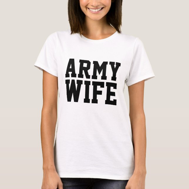 Camisetas del EJÉRCITO WIFE (Anverso)