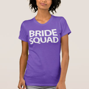 Camisetas Del Escuadrón De Novias Moradas En La Fi