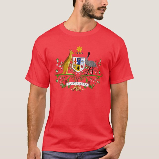 Camisetas del escudo de armas de Australia (Anverso)