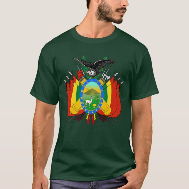 Camisetas del escudo de armas de Bolivia (Anverso)