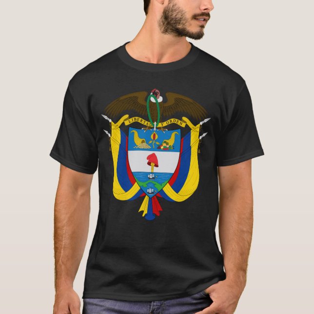 Camisetas del Escudo de Armas de Colombia (Anverso)