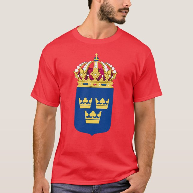 Camisetas del Escudo de Armas de Suecia (Anverso)