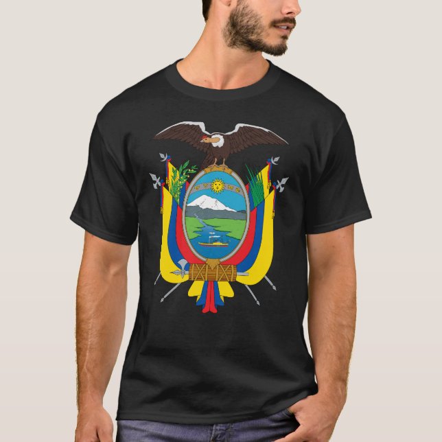 Camisetas del Escudo de Armas del Ecuador (Anverso)