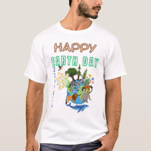 camisetas del feliz día de la tierra