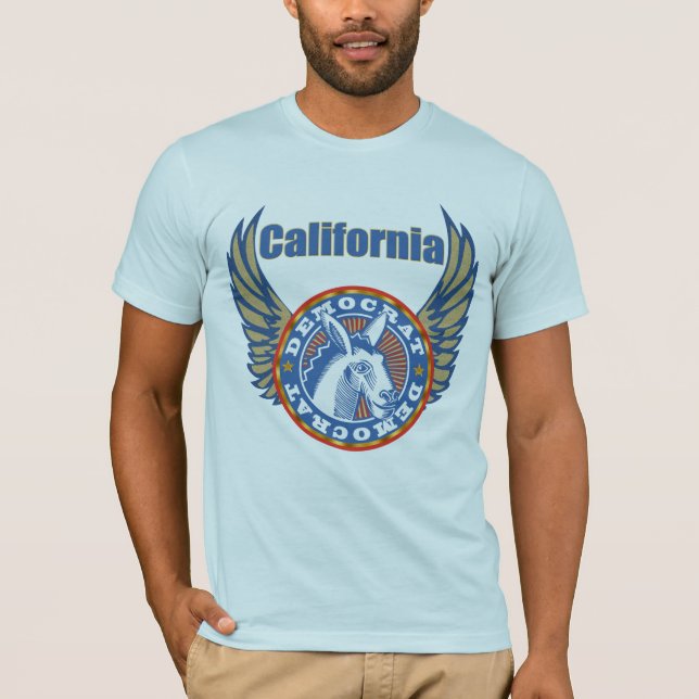 Camisetas del fiesta de California Demócrata (Anverso)