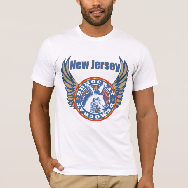 Camisetas del fiesta de New Jersey Demócrata (Anverso)