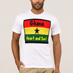 camisetas del Ghana-corazón y del alma