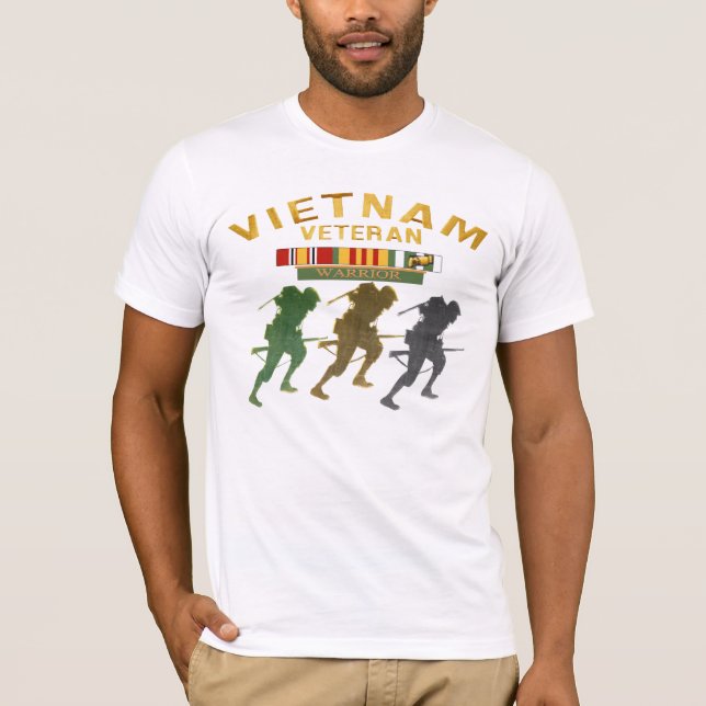 Camisetas del guerrero del veterano de Vietnam (Anverso)