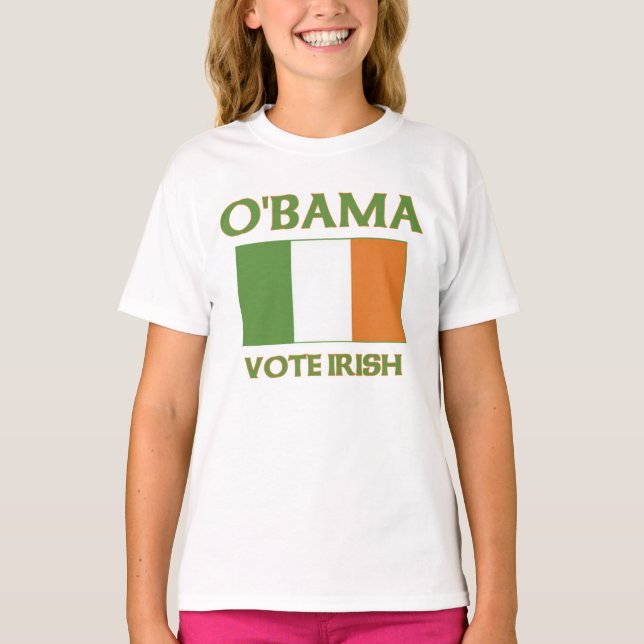 Camisetas del irlandés del voto de Obama (Anverso)