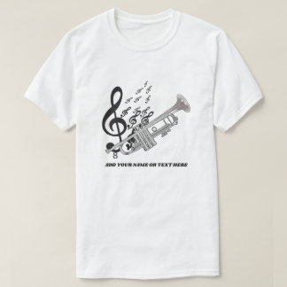 Camisetas del jazz del trompetista de la trompeta