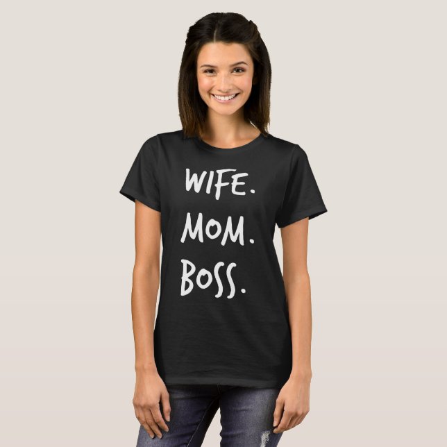 camisetas del jefe de la mamá de la esposa - (Anverso completo)