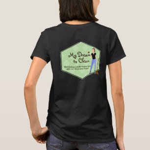Camisetas del logo del servicio de limpieza de cas