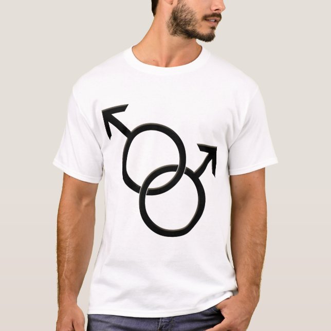 Camisetas del mismo sexo del amor de los hombres (Anverso)
