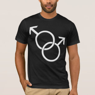 Camisetas del mismo sexo del amor de los hombres