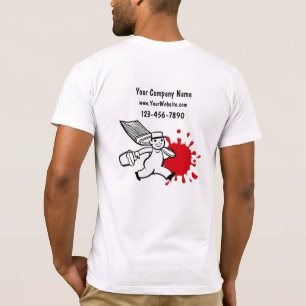 Camisetas del negocio del pintor