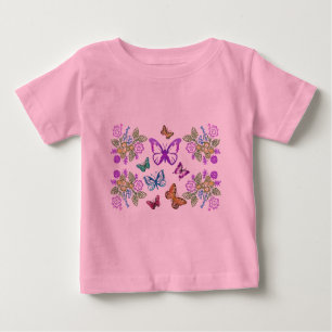 Camisetas del niño de las mariposas