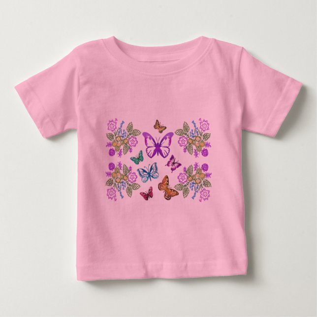 Camisetas del niño de las mariposas (Anverso)