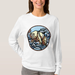 Camisetas del oso de arte de vida salvaje de la ca