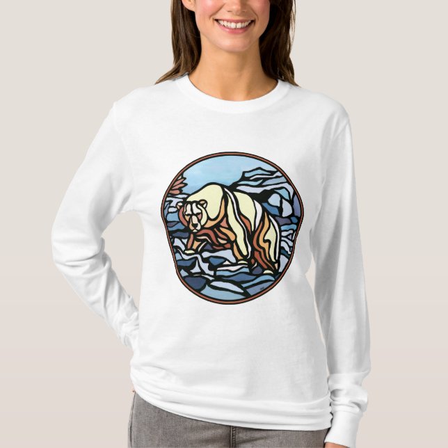 Camisetas del oso de arte de vida salvaje de la ca (Anverso)