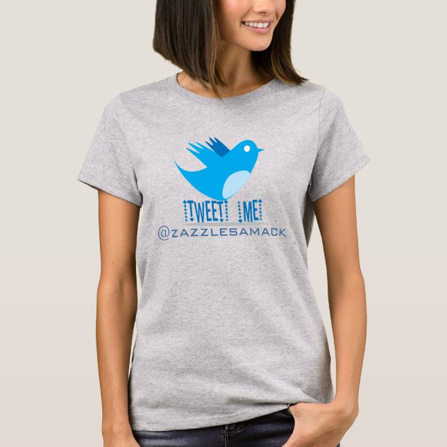 Camisetas del pájaro de Twitter (Anverso)
