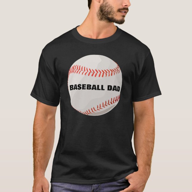 Camisetas del papá del béisbol (Anverso)