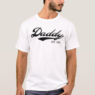 Camisetas del papá - Est/desde 2019 (personalizad