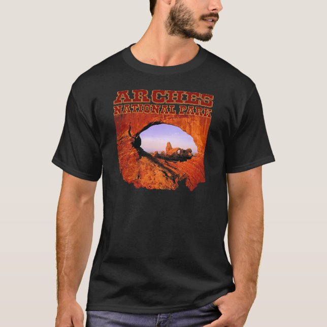 Camisetas del parque nacional de los arcos (Anverso)