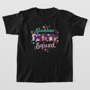 Camisetas del partido de cumpleaños Slumber Fiesta