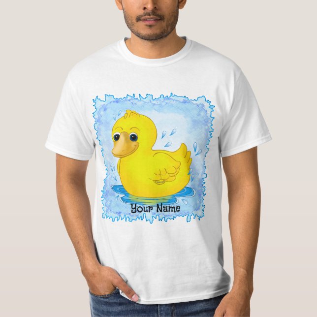 Camisetas del pato de caucho amarillo (Anverso)