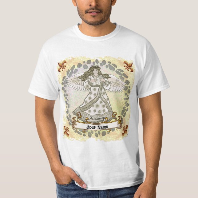 Camisetas del personalizado Ángel de Cumpleaños de (Anverso)