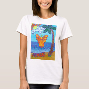 Camisetas del Personalizado de arte Joy and Peace 