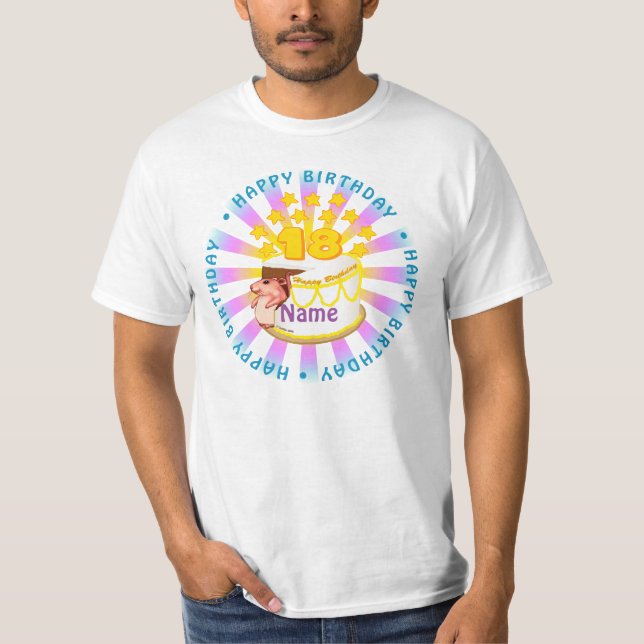 Camisetas del personalizado de cumpleaños número 1 (Anverso)
