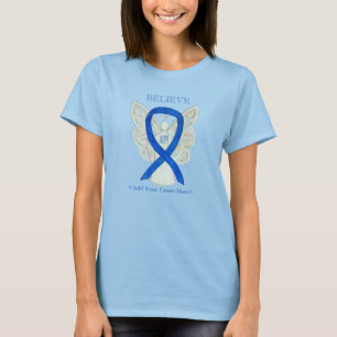Camisetas del Personalizado de la cinta azul para 