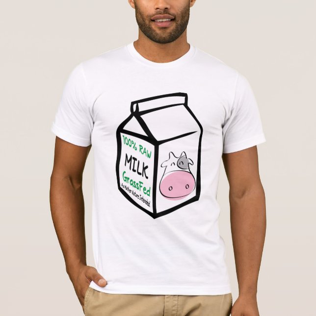 Camisetas del planeta orgánico de la leche cruda (Anverso)