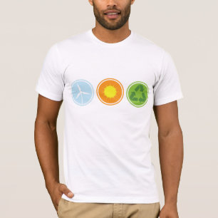 Camisetas del planeta orgánico reciclados por ener
