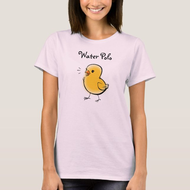Camisetas del polluelo del water polo (Anverso)