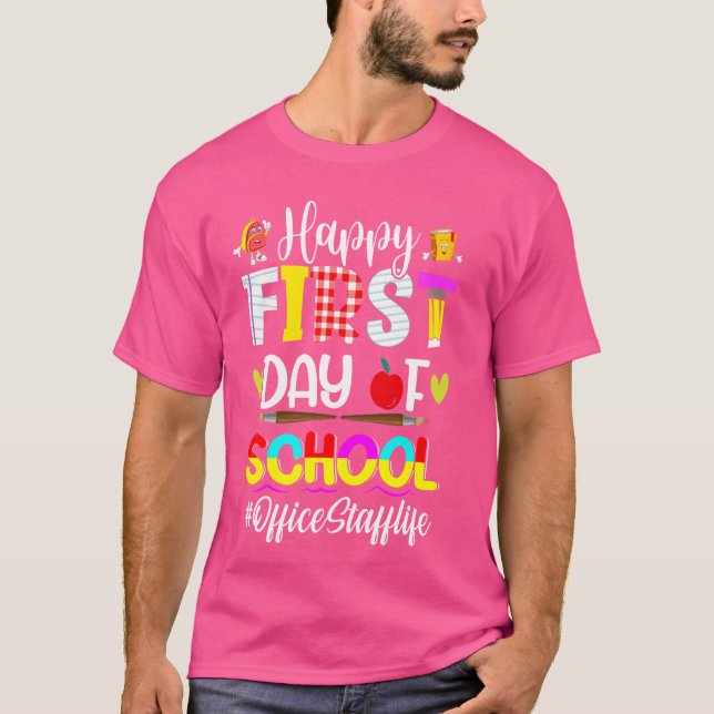Camisetas del primer día de clases para personal d (Anverso)