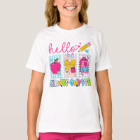 Camisetas del primer día de jardín de infantes par