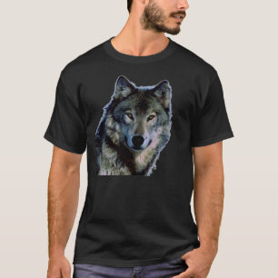 Camisetas del retrato del lobo
