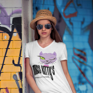 Camisetas del salón de gatos Pussy de Miss Kitty