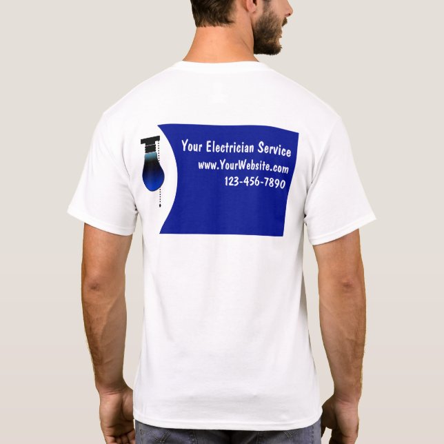 Camisetas del Servicio de Electricidad (Reverso)