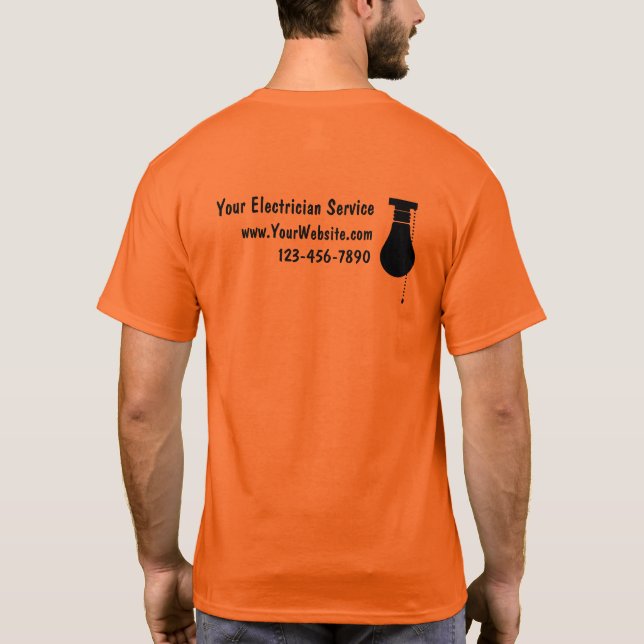 Camisetas del Servicio de Electricidad (Reverso)