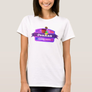 Camisetas del servicio de la limpieza
